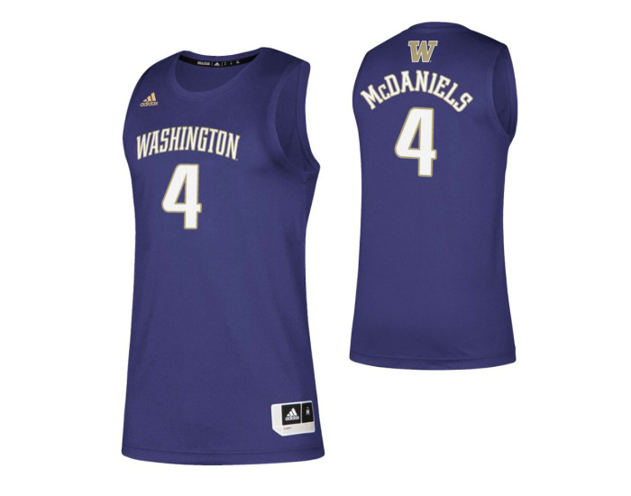 Washington Huskies #4 Jaden McDaniels Purple Authentic College Basketball Jersey