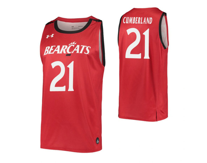 Youth Jaevin Cumberland Authentic College Basketball Jersey Red Cincinnati Bearcats