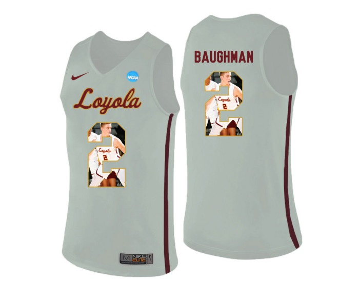 Youth Loyola (Chi) Ramblers #2 Jake Baughman Authentic College Basketball Jersey White