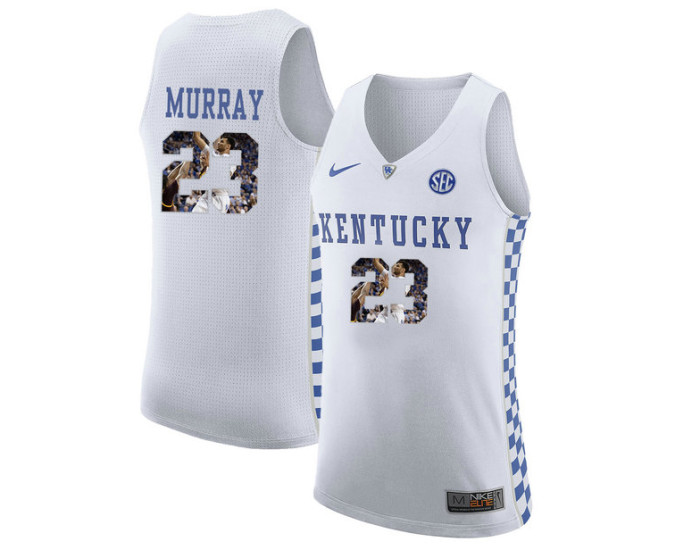 Youth Kentucky Wildcats #23 Jamal Murray Authentic College Basketball Jersey White