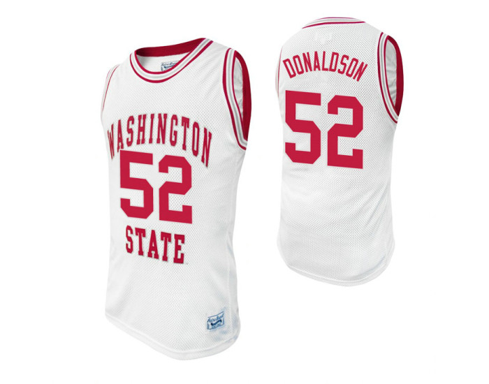 Youth Washington State Cougars 52 James Donaldson Alumni Authentic College Basketball Jersey White