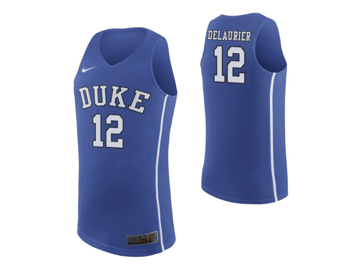 Youth Duke Blue Devils #12 Javin DeLaurier Authentic College Basketball Jersey Royal