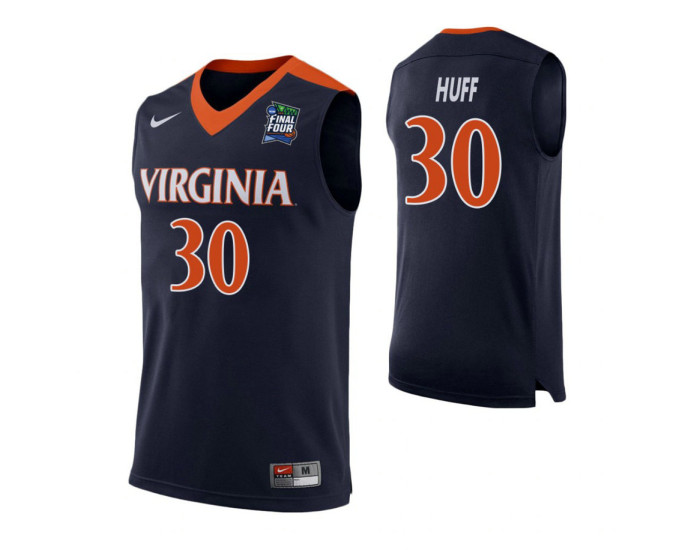 Youth Virginia Cavaliers #30 Jay Huff Navy Authentic College Basketball Jersey