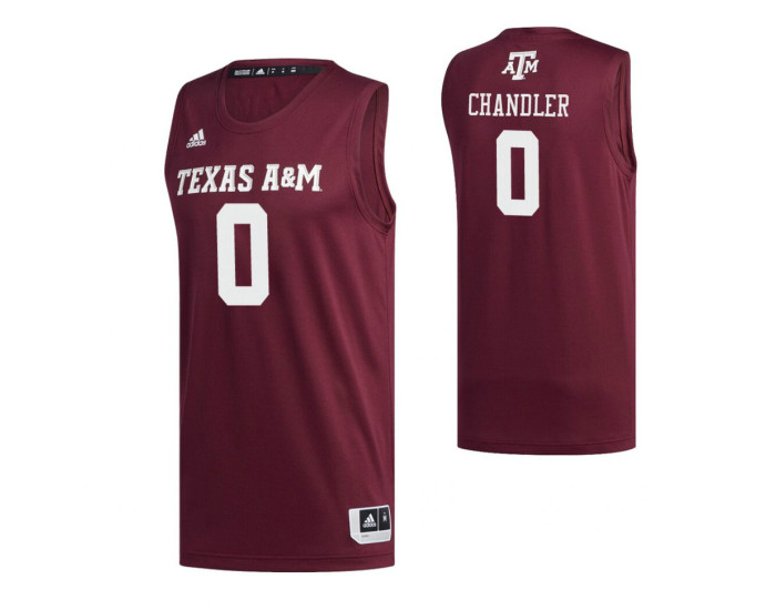 Texas A&M Aggies #0 Jay Jay Chandler Maroon Authentic College Basketball Jersey