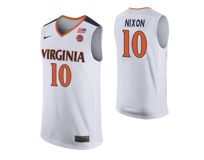 Youth Virginia Cavaliers #10 Jayden Nixon White Authentic College Basketball Jersey