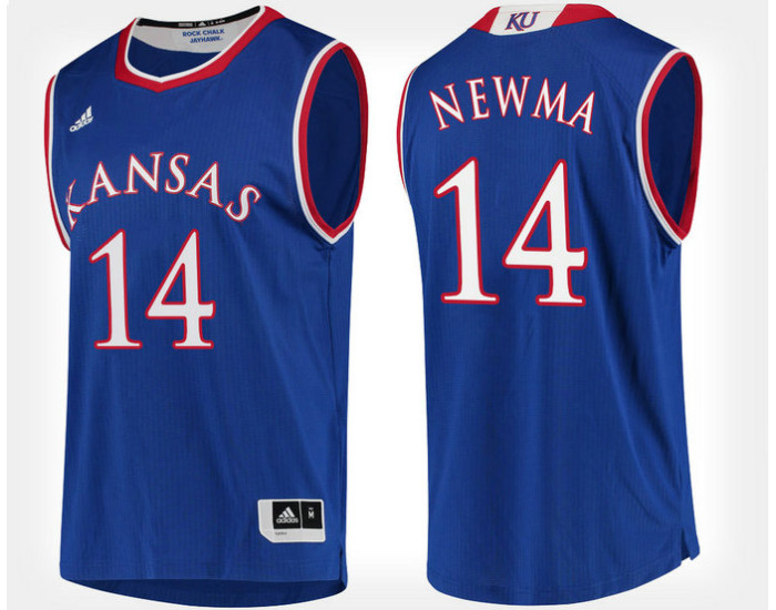 Youth Kansas Jayhawks #14 Malik Newman Blue Home Authentic College Basketball Jersey