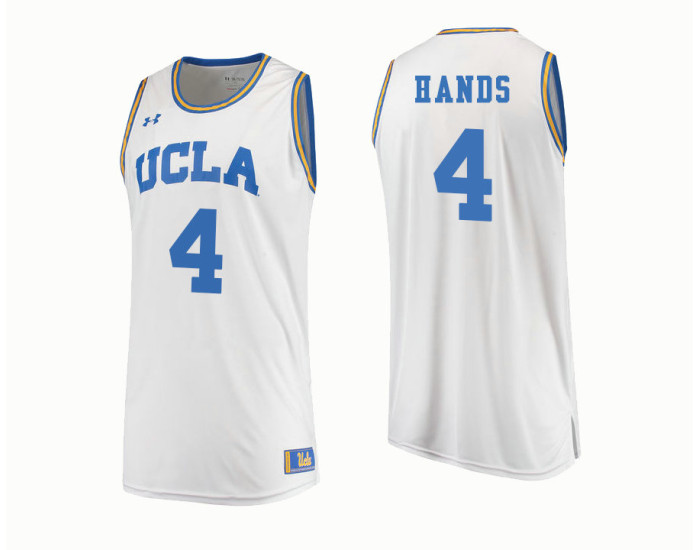UCLA Bruins #4 Jaylen Hands Authentic College Basketball Jersey White
