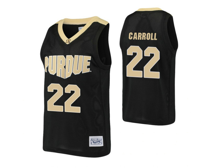 Purdue Boilermakers 22 Joe Barry Carroll Alumni Replica College Basketball Jersey Black