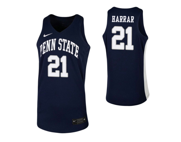 John Harrar Authentic College Basketball Jersey Navy Penn State Nittany Lions