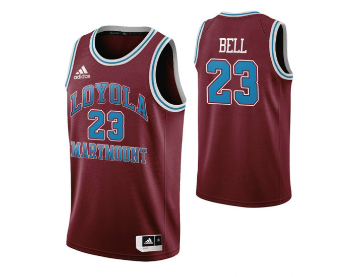 Youth Loyola Marymount Lions #23 Jordan Bell Wine Authentic College Basketball Jersey