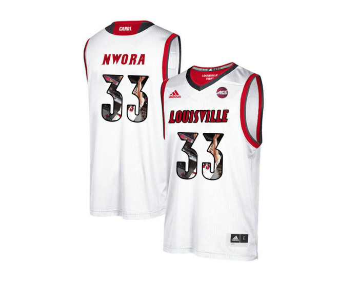 Youth Louisville Cardinals #33 Jordan Nwora Replica College Basketball Jersey White