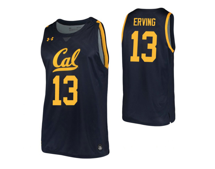 Youth California Golden Bears #13 Jules Erving Navy Authentic College Basketball Jersey