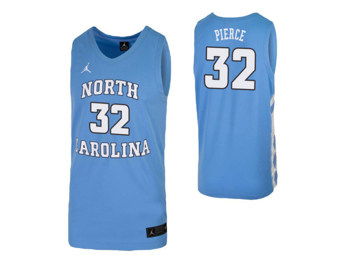Justin Pierce Authentic College Basketball Jersey Carolina Blue North Carolina Tar Heels