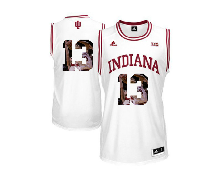 Indiana Hoosiers #13 Juwan Morgan Authentic College Basketball Jersey White