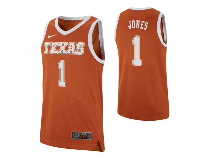 Kai Jones Authentic College Basketball Jersey Texas Orange Texas Longhorns