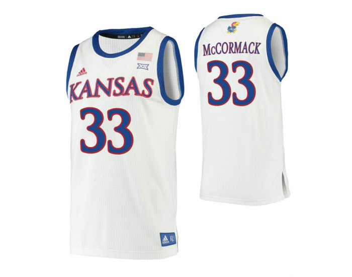 David McCormack Kansas Jayhawks White Authentic College Basketball Jersey