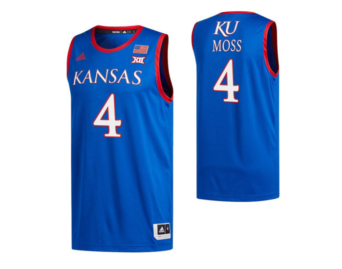 Isaiah Moss Kansas Jayhawks Royal Authentic College Basketball Jersey