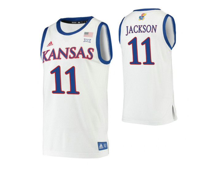 Youth Josh Jackson Kansas Jayhawks White Authentic College Basketball Jersey