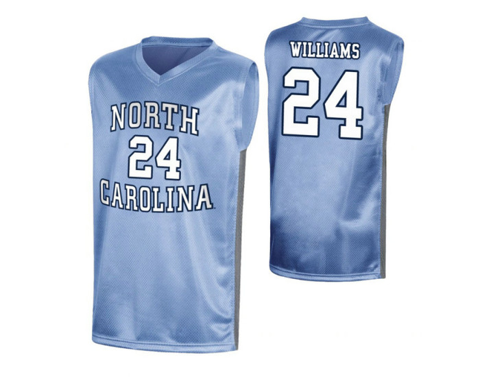 Youth North Carolina Tar Heels #24 Kenny Williams Royal Replica College Basketball Jersey
