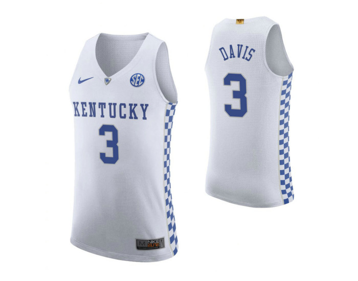 Anthony Davis Kentucky Wildcats White Authentic College Basketball Jersey
