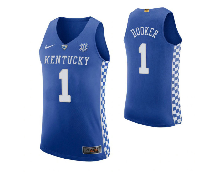 Youth Devin Booker Kentucky Wildcats Royal Authentic College Basketball Jersey