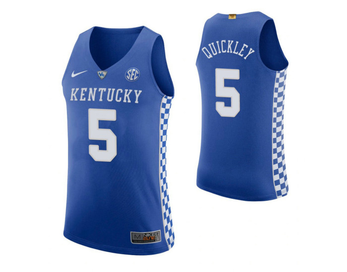 Youth Immanuel Quickley Kentucky Wildcats Royal Authentic College Basketball Jersey