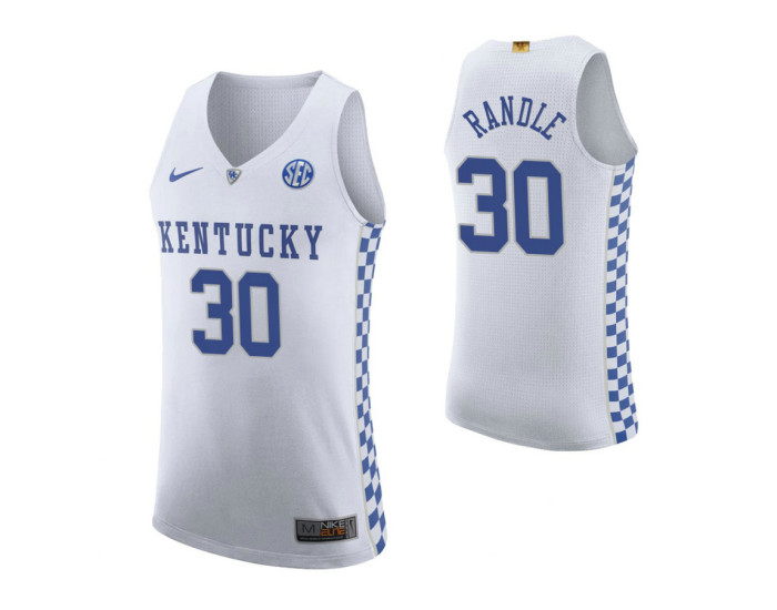 Youth Julius Randle Kentucky Wildcats White Authentic College Basketball Jersey