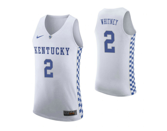 Youth Kentucky Wildcats #2 Kahlil Whitney White Authentic College Basketball Jersey