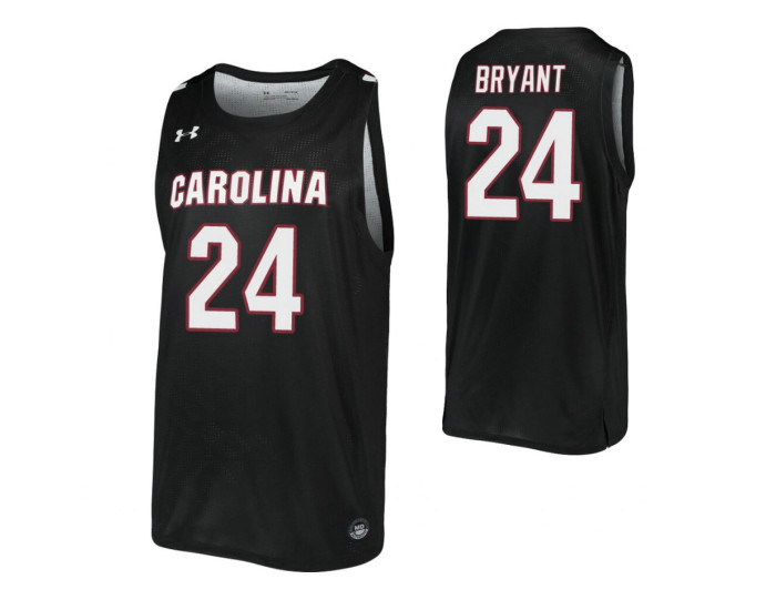 South Carolina Gamecocks #24 Keyshawn Bryant Black Authentic College Basketball Jersey