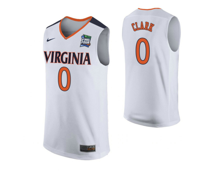 Youth Virginia Cavaliers #0 Kihei Clark White Replica College Basketball Jersey