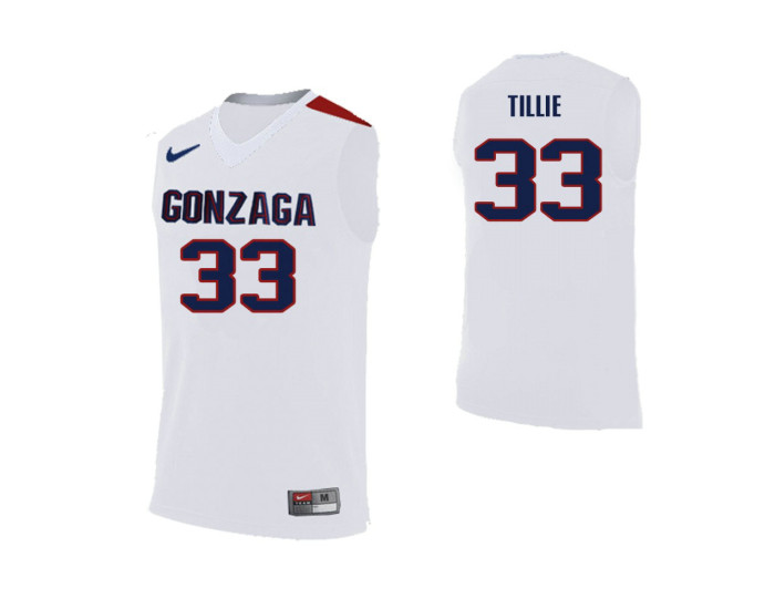 Gonzaga Bulldogs Killian Tillie Authentic College Basketball Jersey White
