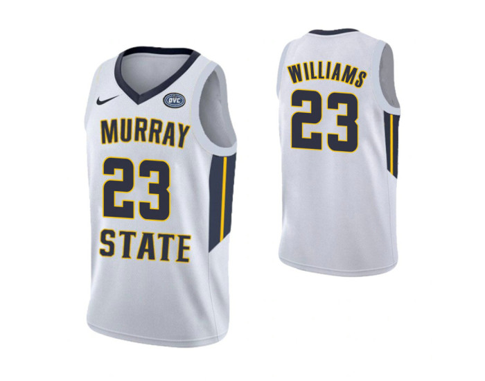 Murray State Racers #23 KJ Williams Authentic College Basketball Jersey White