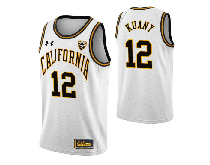 California Golden Bears 12 Kuany Kuany Classic Authentic College Basketball Jersey White