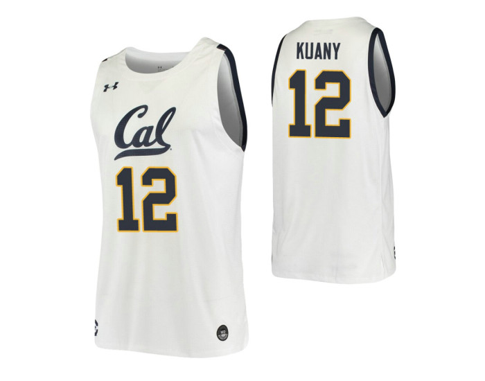 Youth Kuany Kuany Authentic College Basketball Jersey White California Golden Bears