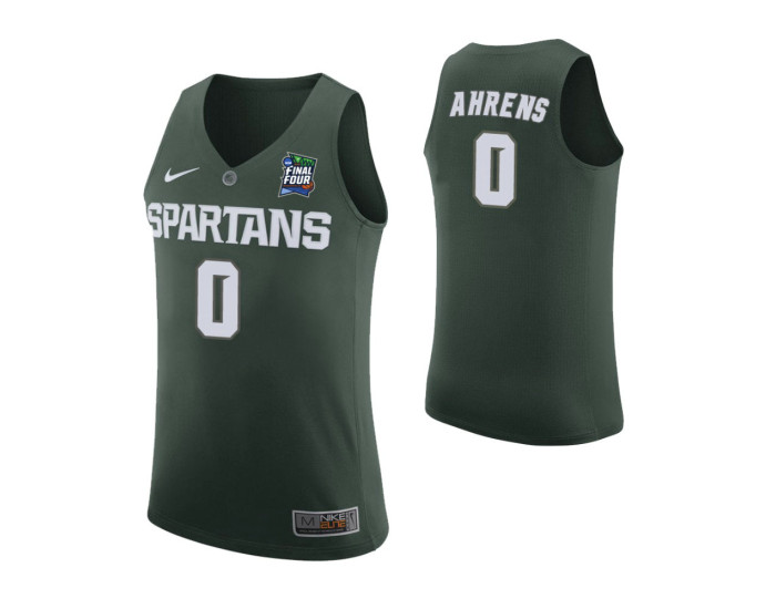 Youth Michigan State Spartans #0 Kyle Ahrens Green Authentic College Basketball Jersey