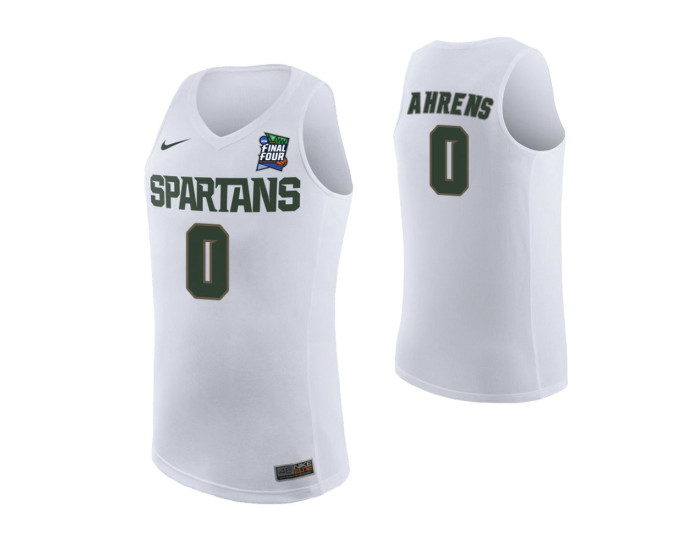 Youth Kyle Ahrens Michigan State Spartans White 2019 Final Four Authentic College Basketball Jersey