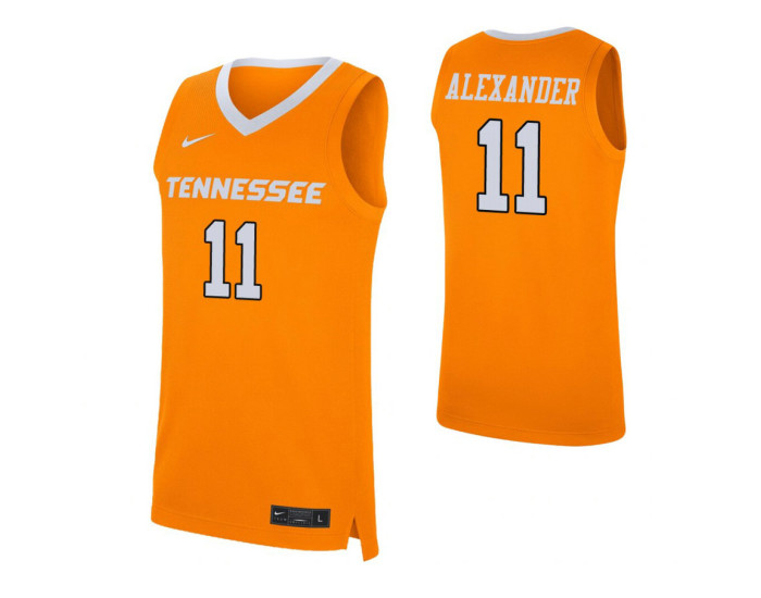 Tennessee Volunteers #11 Kyle Alexander Orange Authentic College Basketball Jersey