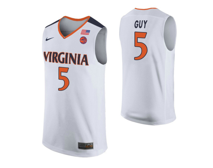 Youth Virginia Cavaliers Kyle Guy Authentic College Basketball Jersey White