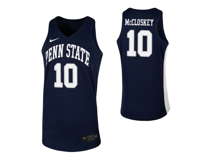 Penn State Nittany Lions #10 Kyle McCloskey Navy Authentic College Basketball Jersey