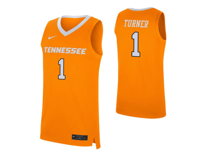 Youth Tennessee Volunteers #1 Lamonte Turner Orange Replica College Basketball Jersey