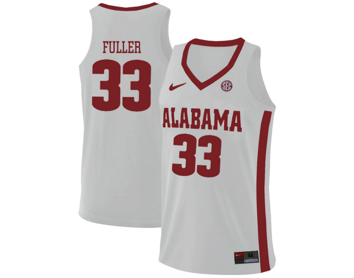 Women's Alabama Crimson Tide #33 Landon Fuller Authentic College Basketball Jersey White