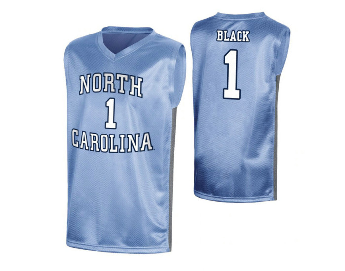 Youth North Carolina Tar Heels #1 Leaky Black Royal Authentic College Basketball Jersey