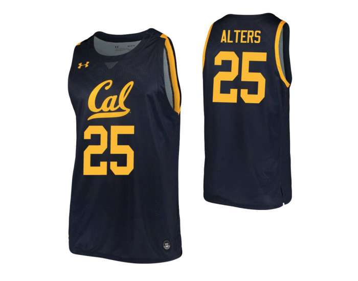 California Golden Bears #25 Logan Alters Navy Authentic College Basketball Jersey