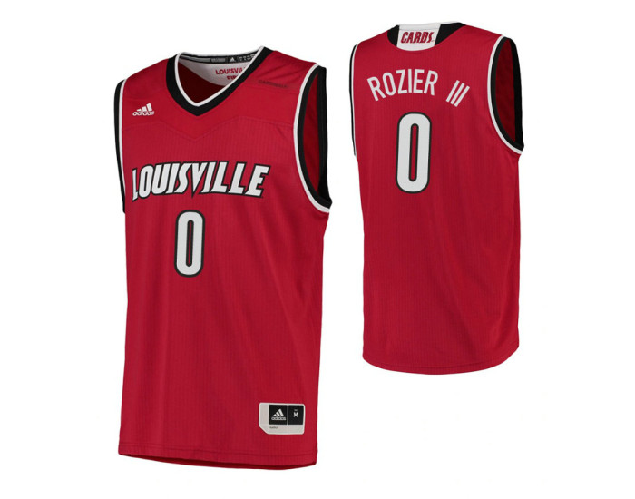 Louisville Cardinals #0 Terry Rozier III Authentic College Basketball Jersey Red