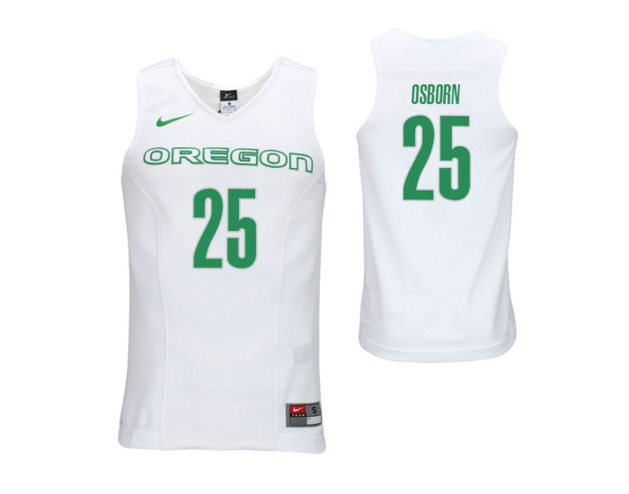 Oregon Ducks Luke Osborn Authentic College Basketball Jersey White