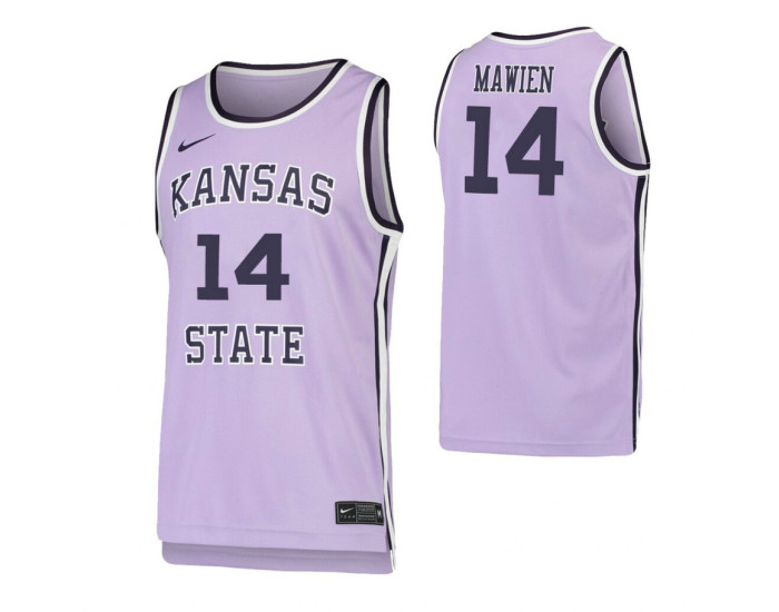 Youth Makol Mawien Kansas State Wildcats Purple Authentic College Basketball Jersey
