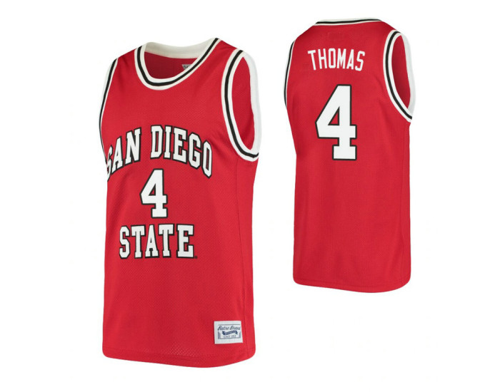 Youth San Diego State Aztecs 4 Malcolm Thomas Alumni Authentic College Basketball Jersey Red