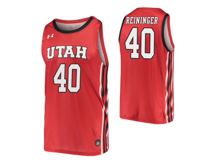 Marc Reininger Authentic College Basketball Jersey Red Utah Utes