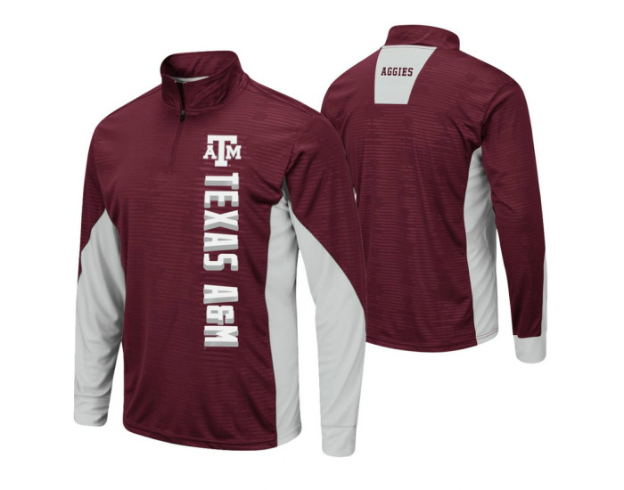 Texas A&amp;M Aggies Maroon Bart Windshirt Pullover Jacket
