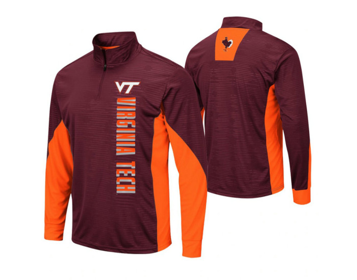 Virginia Tech Hokies Maroon Bart Windshirt Pullover Jacket